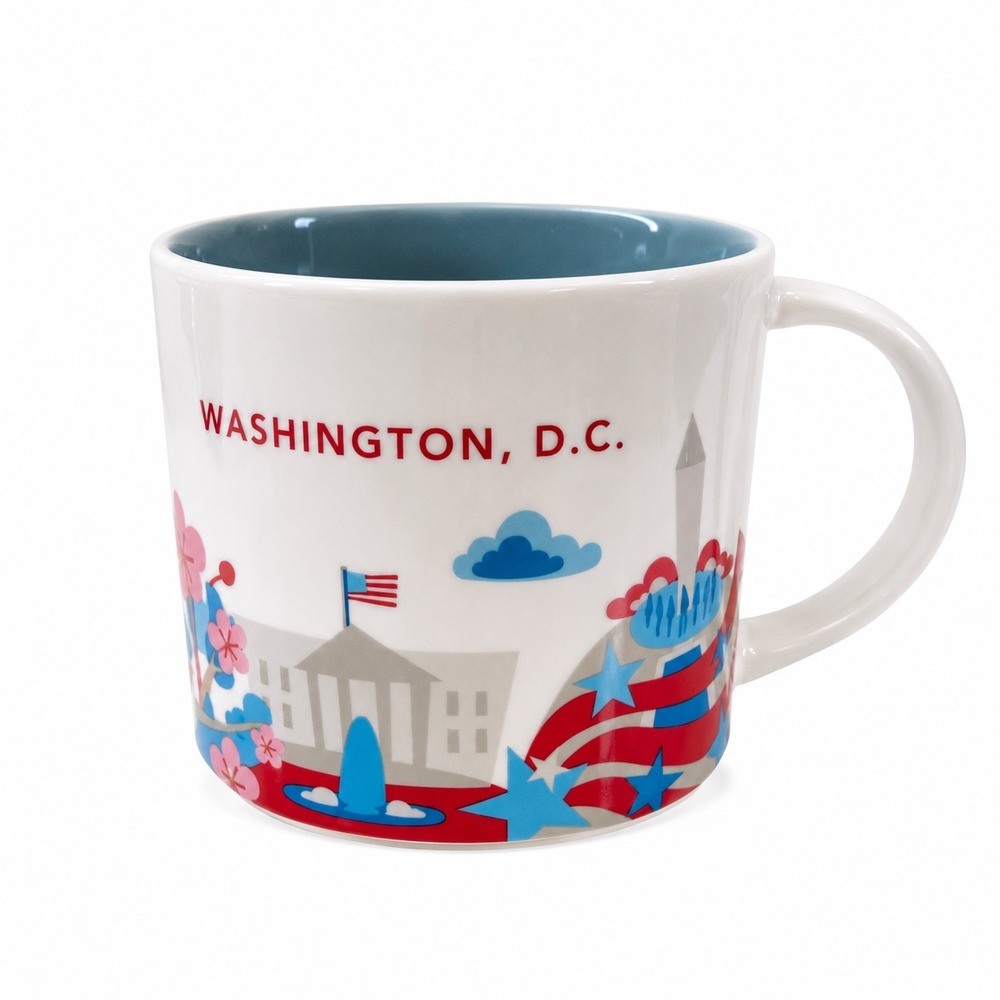 Starbucks You Are Here Washington DC Mug 14oz Collectible Coffee Cup RETIRED